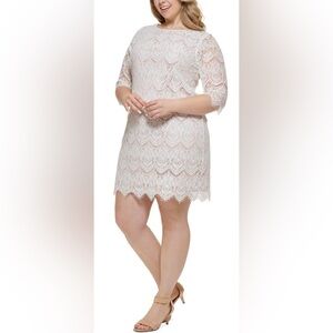 Jessica H White Lace Dress